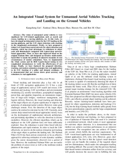 An Integrated Visual System for Unmanned Aerial Vehicles Tracking and
  Landing on the Ground Vehicles