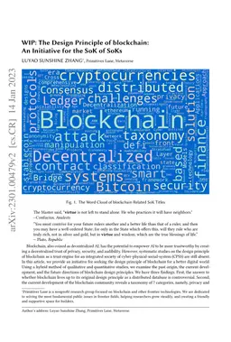 The Design Principle of Blockchain: An Initiative for the SoK of SoKs