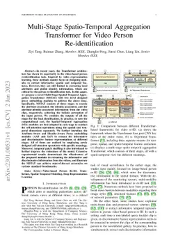 Multi-Stage Spatio-Temporal Aggregation Transformer for Video Person
  Re-identification