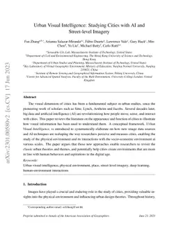 Urban Visual Intelligence: Studying Cities with AI and Street-level
  Imagery