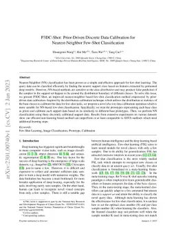 P3DC-Shot: Prior-Driven Discrete Data Calibration for Nearest-Neighbor
  Few-Shot Classification