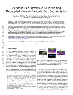 PanopticPartFormer++: A Unified and Decoupled View for Panoptic Part
  Segmentation