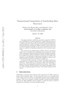 Transactional Composition of Nonblocking Data Structures