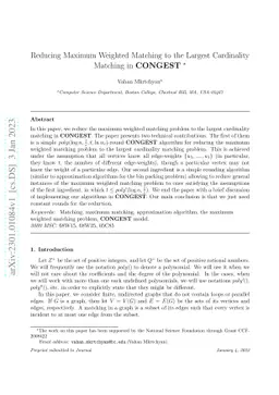 Reducing Maximum Weighted Matching to the Largest Cardinality Matching
  in CONGEST