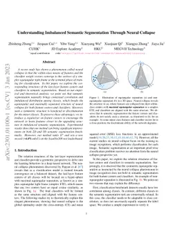 Understanding Imbalanced Semantic Segmentation Through Neural Collapse