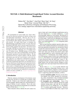MGTAB: A Multi-Relational Graph-Based Twitter Account Detection
  Benchmark