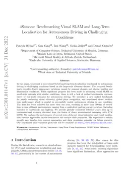 4Seasons: Benchmarking Visual SLAM and Long-Term Localization for Autonomous Driving in Challenging Conditions