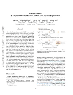Reference Twice: A Simple and Unified Baseline for Few-Shot Instance
  Segmentation