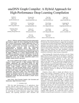 oneDNN Graph Compiler: A Hybrid Approach for High-Performance Deep
  Learning Compilation