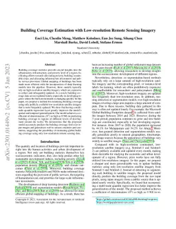 Building Coverage Estimation with Low-resolution Remote Sensing Imagery