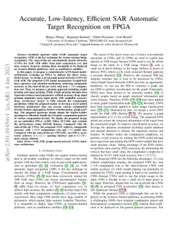 Accurate, Low-latency, Efficient SAR Automatic Target Recognition on
  FPGA