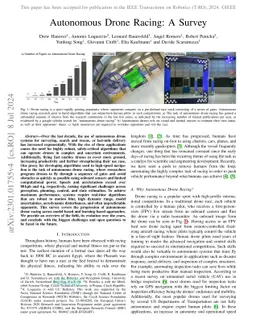 Autonomous Drone Racing: A Survey