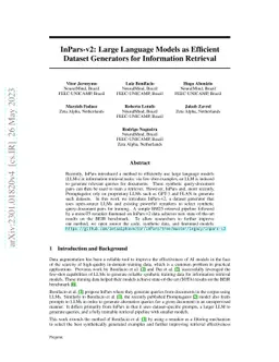 InPars-v2: Large Language Models as Efficient Dataset Generators for
  Information Retrieval