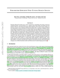Parameter-Efficient Fine-Tuning Design Spaces