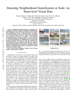 Detecting Neighborhood Gentrification at Scale via Street-level Visual
  Data