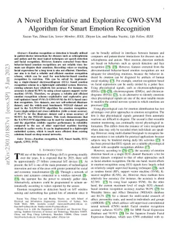 A Novel Exploitative and Explorative GWO-SVM Algorithm for Smart Emotion
  Recognition