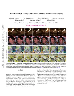 HyperReel: High-Fidelity 6-DoF Video with Ray-Conditioned Sampling