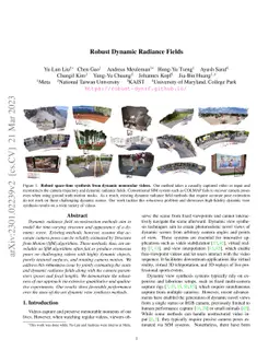 Robust Dynamic Radiance Fields
