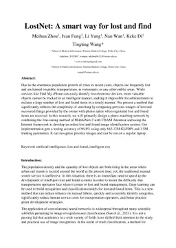 LostNet: A smart way for lost and find