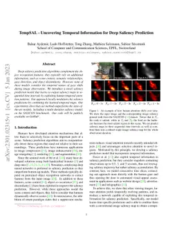 TempSAL -- Uncovering Temporal Information for Deep Saliency Prediction
