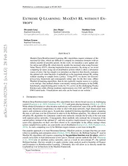 Extreme Q-Learning: MaxEnt RL without Entropy