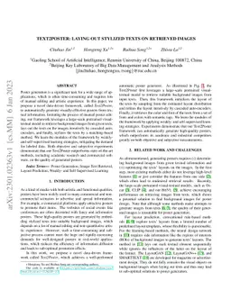 Text2Poster: Laying out Stylized Texts on Retrieved Images