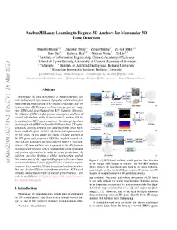 Anchor3DLane: Learning to Regress 3D Anchors for Monocular 3D Lane
  Detection