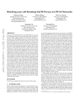 Watching your call: Breaking VoLTE Privacy in LTE/5G Networks
