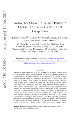Neuro-DynaStress: Predicting Dynamic Stress Distributions in Structural
  Components