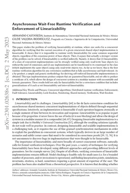 Asynchronous Wait-Free Runtime Verification and Enforcement of
  Linearizability