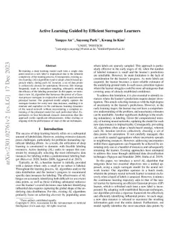 Active Learning Guided by Efficient Surrogate Learners