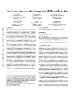 ExcelFormer: A neural network surpassing GBDTs on tabular data