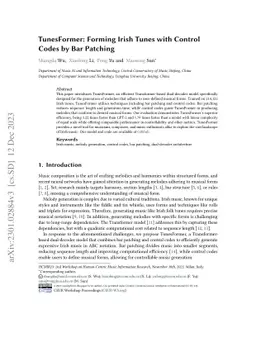 TunesFormer: Forming Irish Tunes with Control Codes by Bar Patching