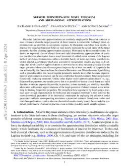 Skewed Bernstein-von Mises theorem and skew-modal approximations