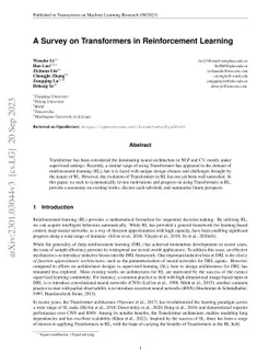 A Survey on Transformers in Reinforcement Learning