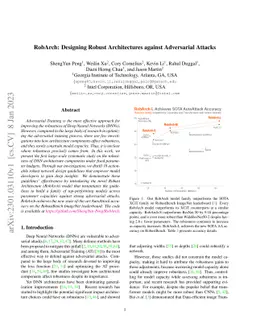 RobArch: Designing Robust Architectures against Adversarial Attacks
