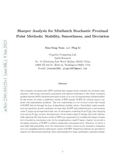 Sharper Analysis for Minibatch Stochastic Proximal Point Methods:
  Stability, Smoothness, and Deviation