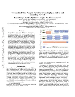 Towards Real-Time Panoptic Narrative Grounding by an End-to-End
  Grounding Network