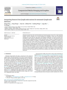 Integrating features from lymph node stations for metastatic lymph node
  detection