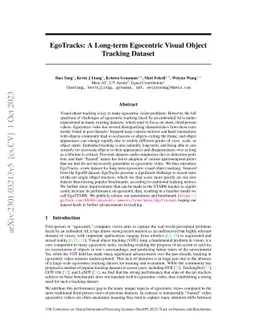 EgoTracks: A Long-term Egocentric Visual Object Tracking Dataset