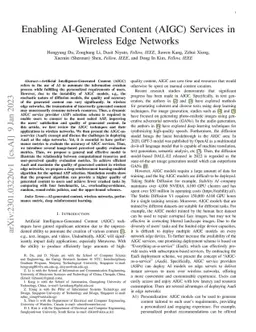 Enabling AI-Generated Content (AIGC) Services in Wireless Edge Networks