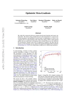 Optimistic Meta-Gradients