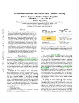 Universal Information Extraction as Unified Semantic Matching