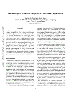 On Advantages of Mask-level Recognition for Outlier-aware Segmentation