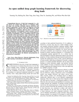 An open unified deep graph learning framework for discovering drug leads