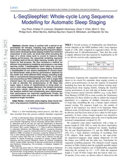 L-SeqSleepNet: Whole-cycle Long Sequence Modelling for Automatic Sleep
  Staging