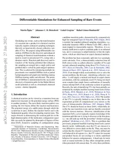Differentiable Simulations for Enhanced Sampling of Rare Events