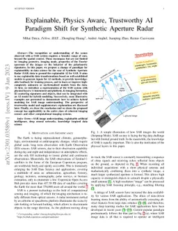 Explainable, Physics Aware, Trustworthy AI Paradigm Shift for Synthetic
  Aperture Radar