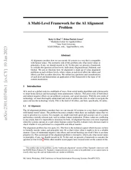 A Multi-Level Framework for the AI Alignment Problem
