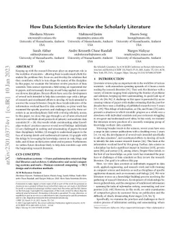 How Data Scientists Review the Scholarly Literature